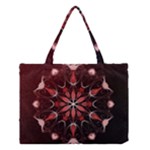 Mandala Red Bright Kaleidoscope Medium Tote Bag