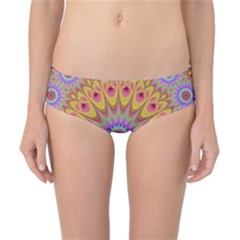 Geometric Flower Oriental Ornament Classic Bikini Bottoms by Celenk