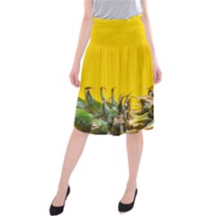 Pineapple Raw Sweet Tropical Food Midi Beach Skirt by Celenk
