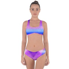 Background Art Abstract Watercolor Criss Cross Bikini Set by Celenk