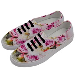 Flower Roses Art Abstract Men s Classic Low Top Sneakers by Celenk