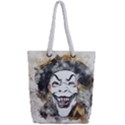 Mask Party Art Abstract Watercolor Full Print Rope Handle Tote (Small) View2