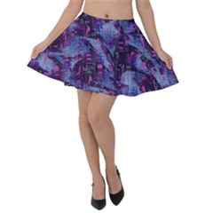 Techno Grunge Punk Velvet Skater Skirt by KirstenStar