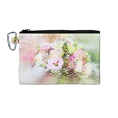 Flowers Bouquet Art Abstract Canvas Cosmetic Bag (medium)