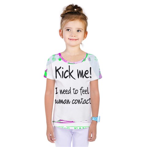 Kick Me! Kids  One Piece Tee by psychodeliciashop