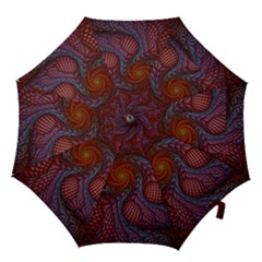 Fractal Red Fractal Art Digital Art Hook Handle Umbrellas (small) by Celenk
