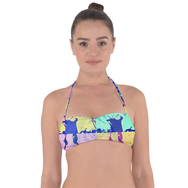 Girlfriend  Respect her   Halter Bandeau Bikini Top