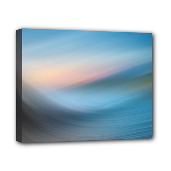 Wave Background Pattern Abstract Lines Light Canvas 10  x 8 