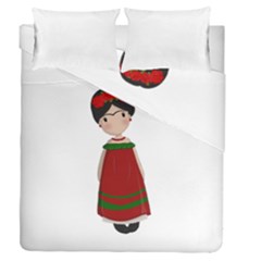 Frida Kahlo Doll Duvet Cover Double Side (queen Size) by Valentinaart