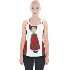 Frida Kahlo Doll Piece Up Tank Top by Valentinaart