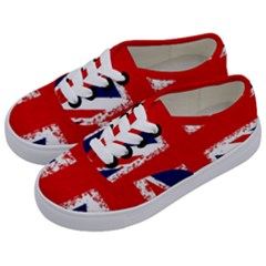 Union Jack London Flag Uk Kids  Classic Low Top Sneakers by Celenk