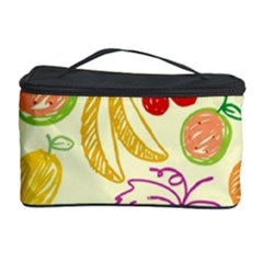 Cute Fruits Pattern Cosmetic Storage Case by paulaoliveiradesign