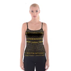 Hot As Candles And Fireworks In The Night Sky Spaghetti Strap Top by pepitasart