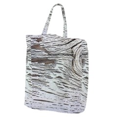 Wood Knot Fabric Texture Pattern Rough Giant Grocery Zipper Tote