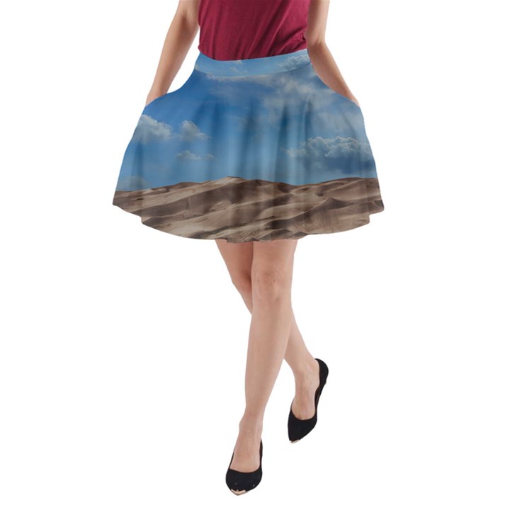 Sand Dune Desert Landscape Dry A-Line Pocket Skirt