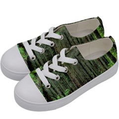 Forest Woods Nature Landscape Tree Kids  Low Top Canvas Sneakers by Celenk