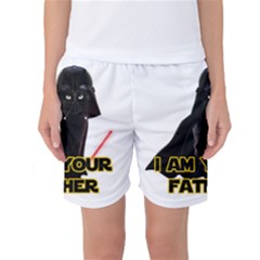 Darth Vader Cat Women s Basketball Shorts by Valentinaart