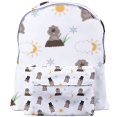 Groundhog Day Pattern Giant Full Print Backpack by Valentinaart