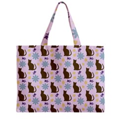 Outside Brown Cats Zipper Mini Tote Bag by snowwhitegirl