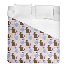 Outside Brown Cats Duvet Cover (full/ Double Size) by snowwhitegirl