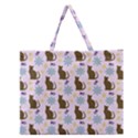 Outside Brown Cats Zipper Large Tote Bag View1