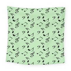 Mint Green Music Square Tapestry (large)