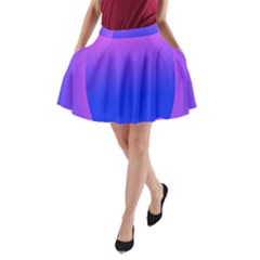 Abstract Bright Color A-line Pocket Skirt