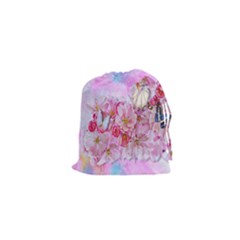 Nice Nature Flowers Plant Ornament Drawstring Pouches (xs) 