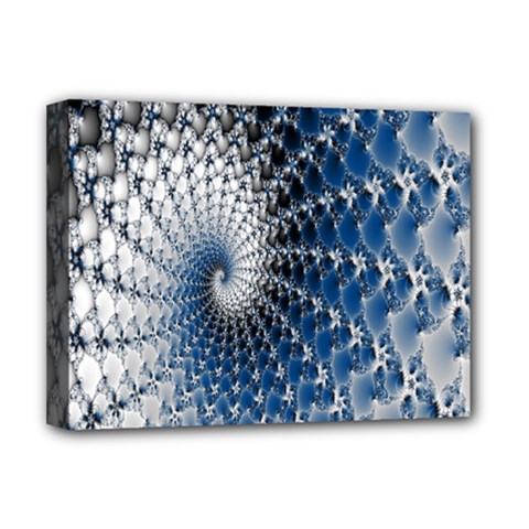 Mandelbrot Fractal Abstract Ice Deluxe Canvas 16  X 12  