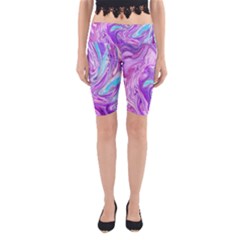 Abstract Art Texture Form Pattern Yoga Cropped Leggings by Nexatart