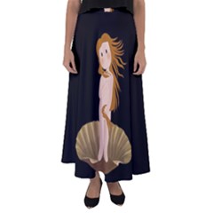 The Birth Of Venus Flared Maxi Skirt by Valentinaart