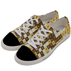 Autumn Leaves Pattern Women s Low Top Canvas Sneakers by linceazul