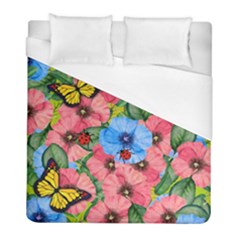 Floral Scene Duvet Cover (full/ Double Size) by linceazul