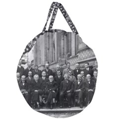 1927 Solvay Conference On Quantum Mechanics Giant Round Zipper Tote by thearts