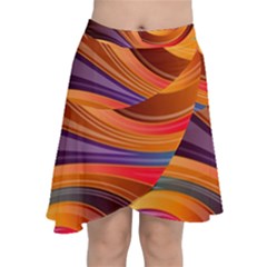 Abstract Colorful Background Wavy Chiffon Wrap