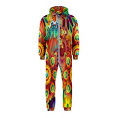 Colorful Abstract Background Colorful Hooded Jumpsuit (kids)