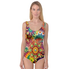Colorful Abstract Background Colorful Princess Tank Leotard  by Nexatart