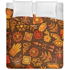 Pattern Background Ethnic Tribal Duvet Cover Double Side (california King Size)
