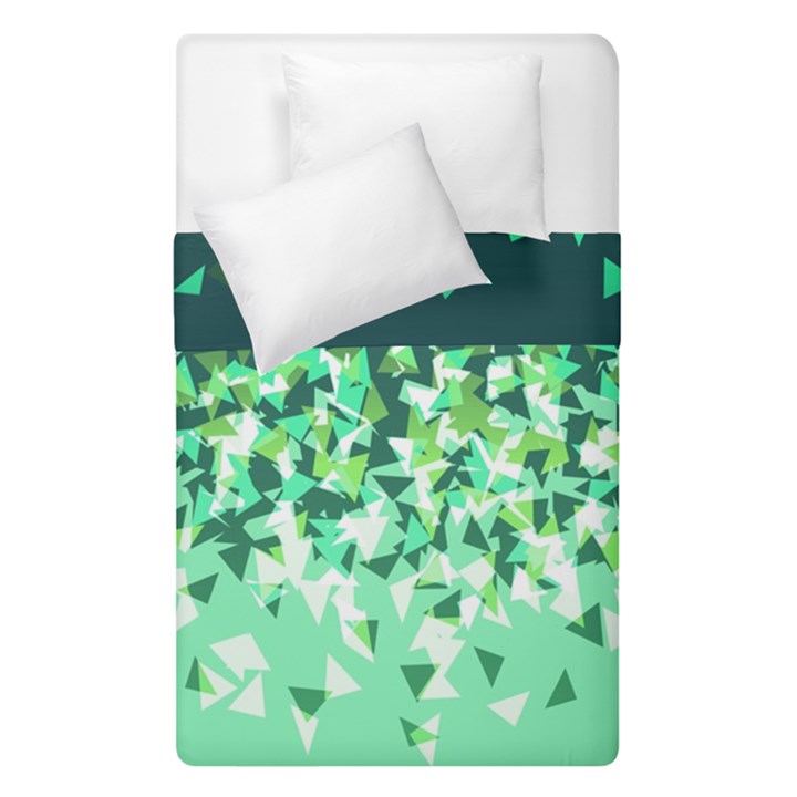 Green Disintegrate Duvet Cover Double Side (Single Size)