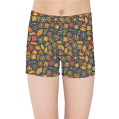 Pattern Background Ethnic Tribal Kids Sports Shorts