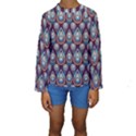 Seamless Pattern Pattern Kids  Long Sleeve Swimwear View1