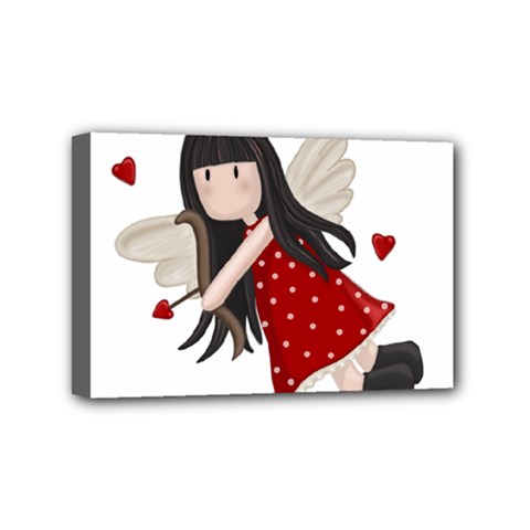 Cupid Girl Mini Canvas 6  X 4  by Valentinaart
