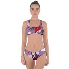 Cupid Girl Criss Cross Bikini Set