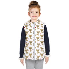 Chihuahua Pattern Kid s Puffer Vest by Valentinaart