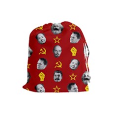 Communist Leaders Drawstring Pouches (large)  by Valentinaart