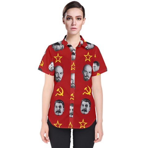 Communist Leaders Women s Short Sleeve Shirt by Valentinaart