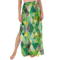 Forest Abstract Geometry Background Maxi Chiffon Tie-up Sarong
