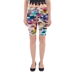 Background Wall Art Abstract Yoga Cropped Leggings