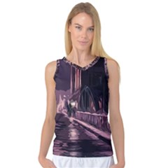 Texture Abstract Background City Women s Basketball Tank Top