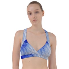 Feather Blue Colored Sweetheart Sports Bra